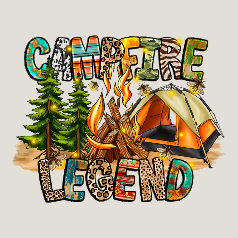 Campfire Legend Heavy Core Tee by CowhideDigitalArt | Teevron