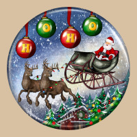 Santa Claus With Deer Christmas Ornament Heavyweight Hoodie | Teevron