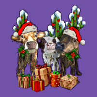 Western Christmas Cows And Cactuses Premium Sweatshirt | Teevron