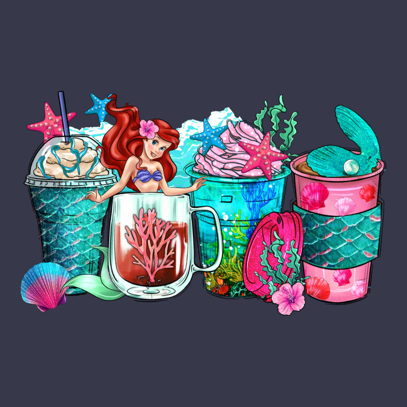 Mermaid Coffee Cups Long Sleeve Tee by Zillion Design Studio | Teevron