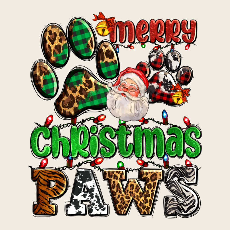 Merry Christmas Paws With Santa Premium Sweatshirt by AdoDesignShop | Teevron