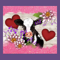Lotus Heart Cow Valentine Vintage Hoodie | Teevron