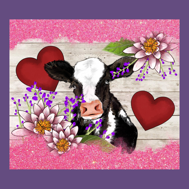 Lotus Heart Cow Valentine Vintage Hoodie by AdoDesignShop | Teevron