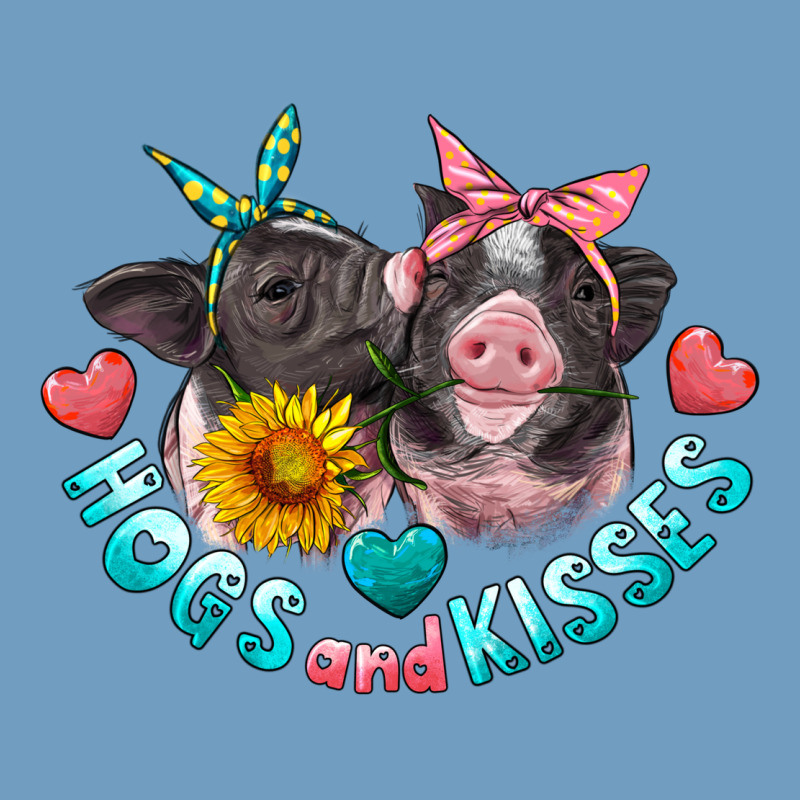 Hogs And Kisses Pigs Urban Heavy Tee by Artiststas | Teevron