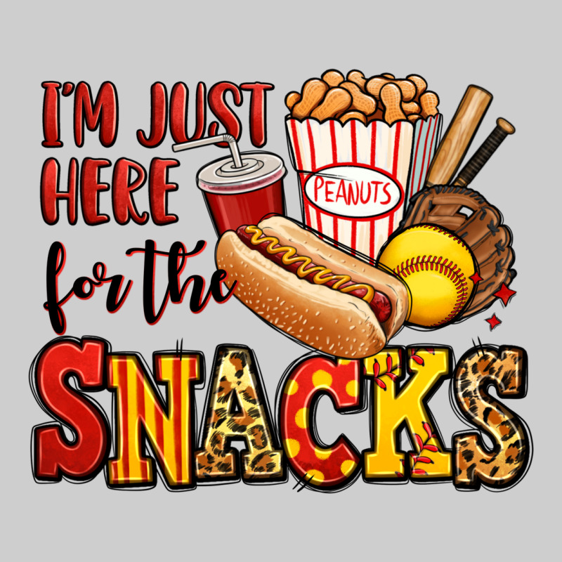 I'm Just Here For The Snacks Softball Premium Sweatshirt by Jasminsmagicworld | Teevron