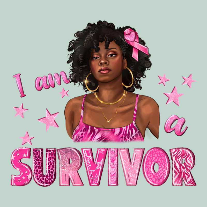 I Am A Survivor Breast Cancer With Afro Woman Zipper Hoodie by texasbilliewilder | Teevron