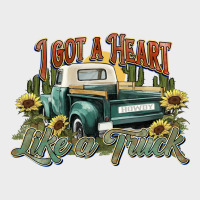 I Got A Heart Like A Truck Western Sunflower Urban Hoodie | Teevron