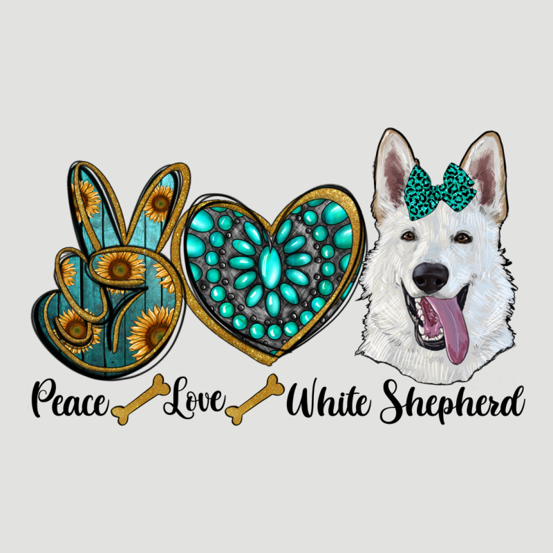 Peace Love White Sepherd Classic Tee by RanaPortraitStore | Teevron