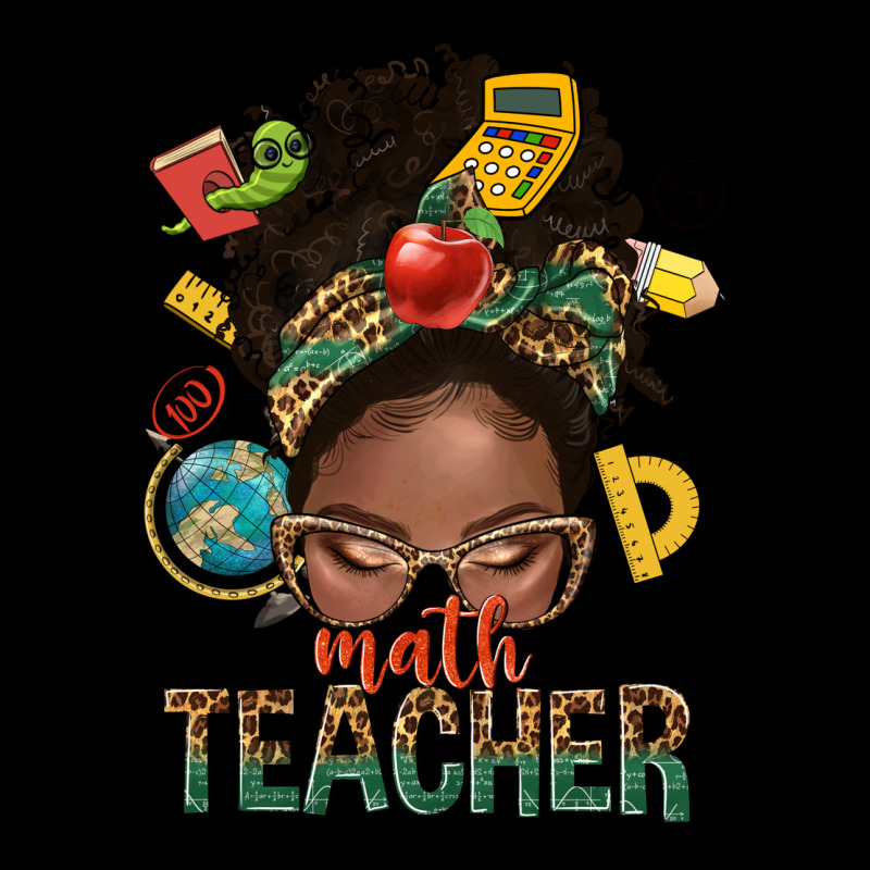 Math Teacher Life Afro Messy Bun Urban Hoodie by NancyCooperArtShop | Teevron
