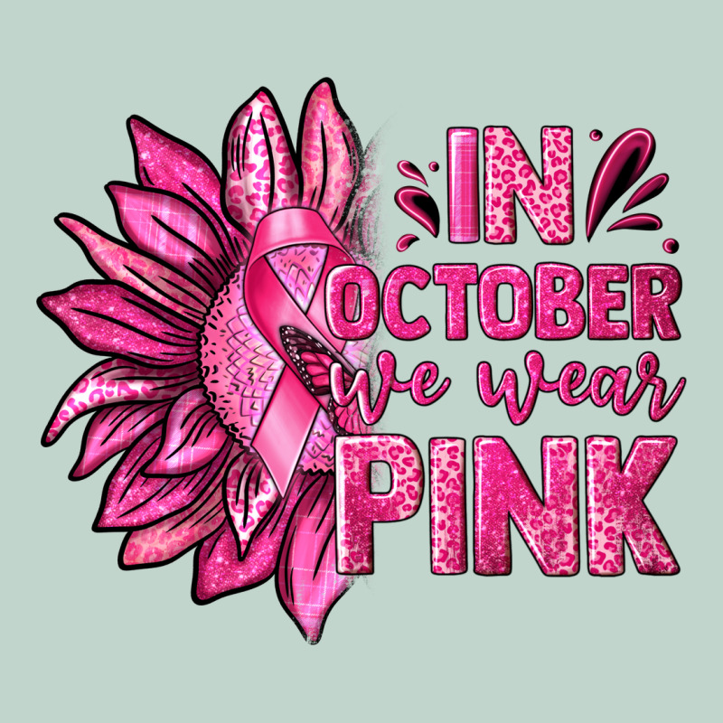 In October We Wear Pink Sunflower Zipper Hoodie by texasbilliewilder | Teevron