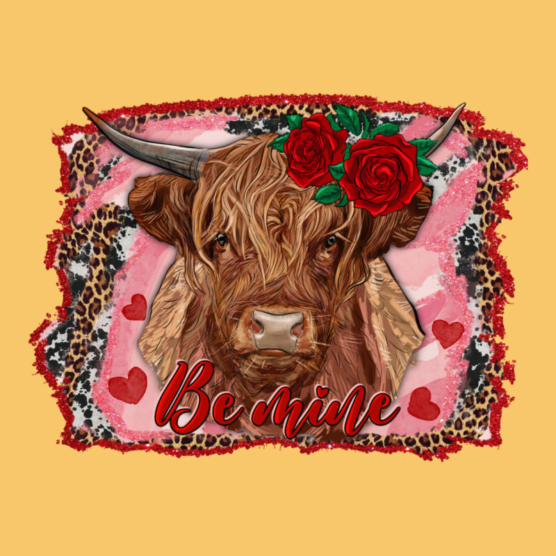 Be Mine Highland Cow Vintage Hoodie by AdoDesignShop | Teevron