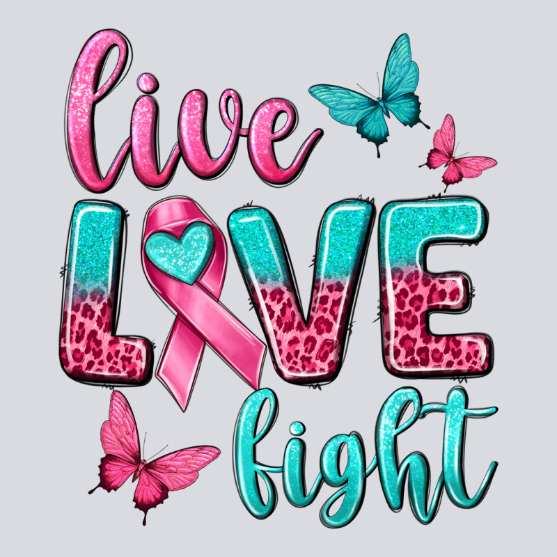 Live Love Fight Breast Cancer Zipper Hoodie by texasbilliewilder | Teevron