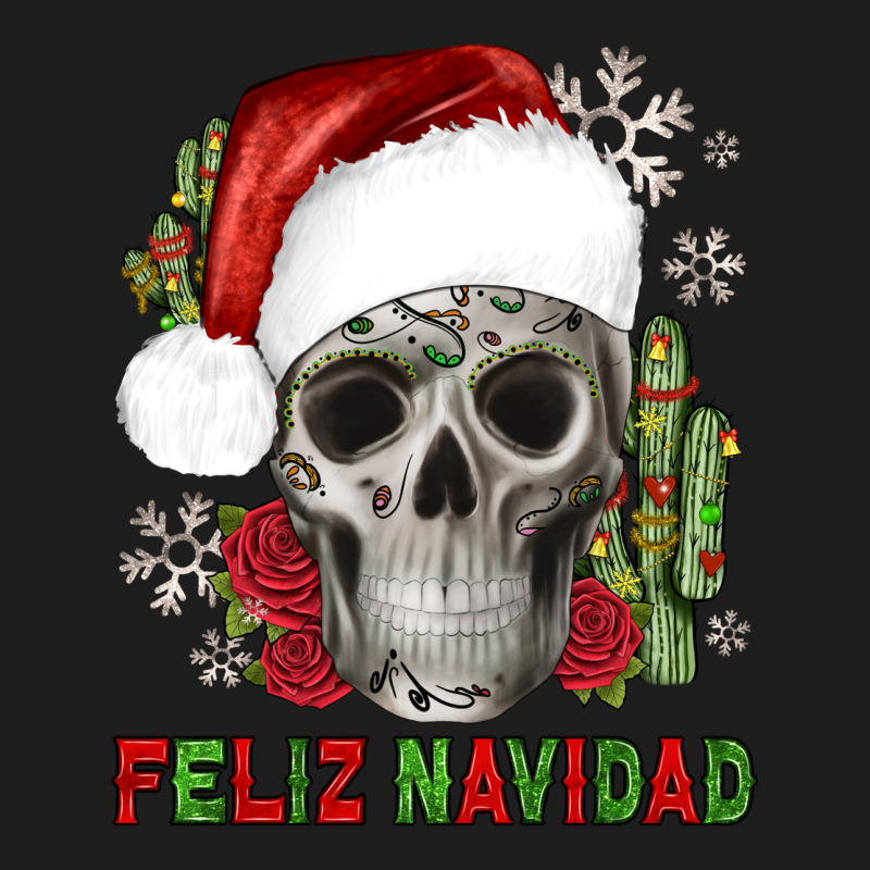 Feliz Navidad Skull Cactus Heavyweight Hoodie by JahusDesignShop | Teevron