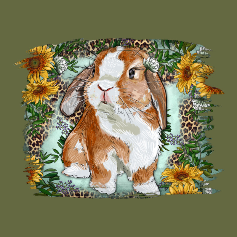 Bunny With Flower Leopard Long Sleeve Tee by RanaPortraitStore | Teevron