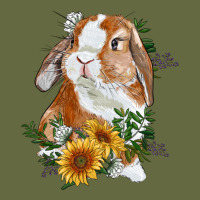 Bunny With Sunflowers Long Sleeve Tee | Teevron