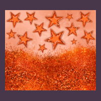 Orange Glitter Star Heavyweight Hoodie | Teevron