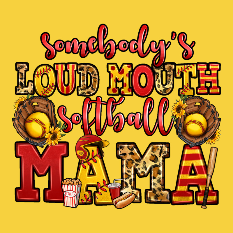 Somebody's Loud Mouth Softball Mama Premium Sweatshirt by Jasminsmagicworld | Teevron