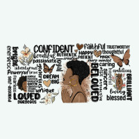 Black Woman Confident Premium Hoodie | Teevron