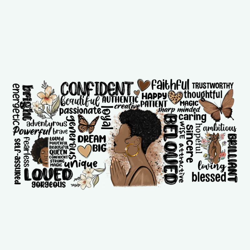 Black Woman Confident Premium Hoodie by MaliasSmallBusiness | Teevron