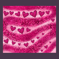 Pink Glitter Heart Heavyweight Hoodie | Teevron