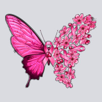 Pink Flowers And Breast Cancer Ribbon Butterfly Zipper Hoodie | Teevron