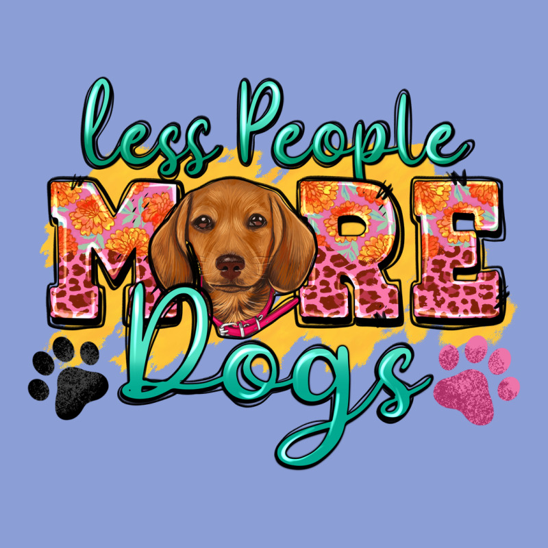 Less People More Dogs Long Sleeve Tee by Zillion Design Studio | Teevron