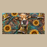 Cow With Aztec Leopard And Sunflower Long Sleeve Tee | Teevron