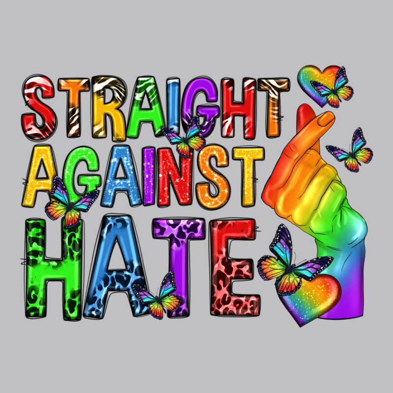 Straight Against Hate Pride Lgbtq Long Sleeve Tee by texasbilliewilder | Teevron