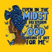 Even In The Midst Of May Storm Afro Woman Premium Hoodie | Teevron
