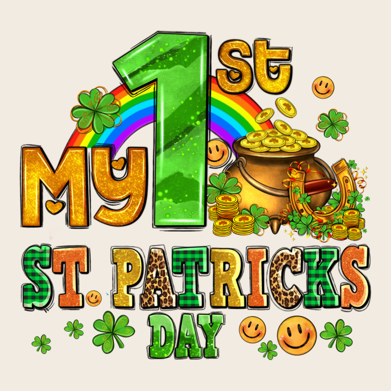 My First St Patricks Day With Coins And Shamrocks Premium Sweatshirt by AdoDesignShop | Teevron