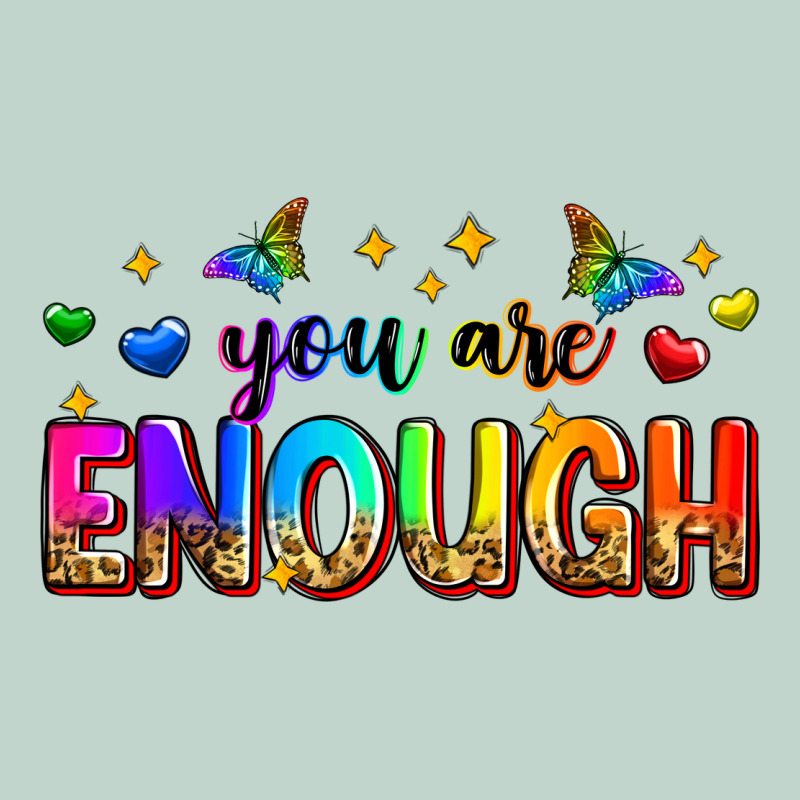 You Are Enough Zipper Hoodie by Zillion Design Studio | Teevron