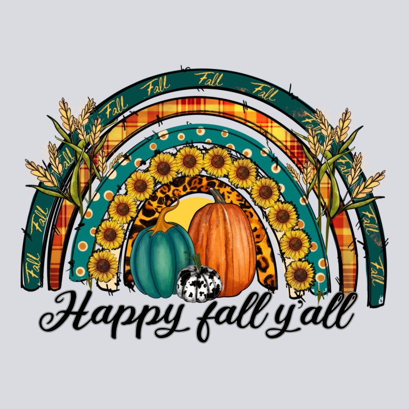 Happy Fall Y'all Rainbow Zipper Hoodie by RanaPortraitStore | Teevron