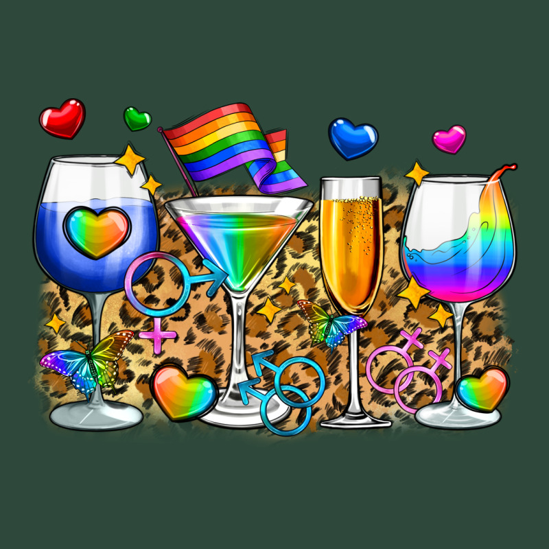 Pride Wine Cups Zipper Hoodie by Zillion Design Studio | Teevron
