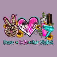 Peace Love Hair Stylist Heavyweight Hoodie | Teevron