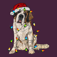Saint Bernard With Christmas Lights Classic Tee | Teevron