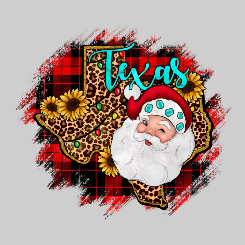Texas Santa Wood Slice Ornament Premium Sweatshirt by JahusDesignShop | Teevron
