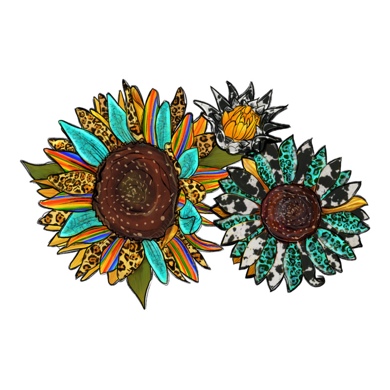 Western Sunflowers Zipper Hoodie by RanaPortraitStore | Teevron
