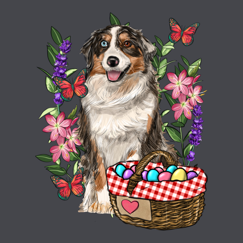 Easter Aussie Australian Shepherd Long Sleeve Tee by RanaPortraitStore | Teevron
