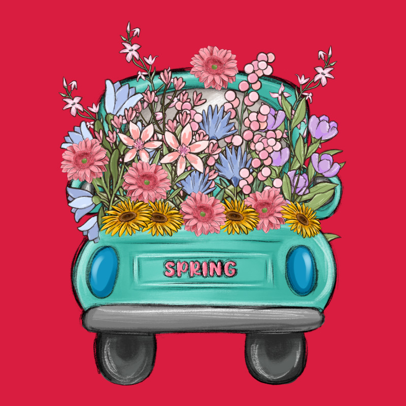 Truck With Flowers Malia Premium Hoodie by MaliasSmallBusiness | Teevron