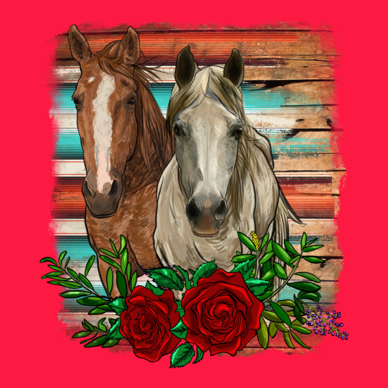 Horses With Roses Zipper Hoodie by RanaPortraitStore | Teevron