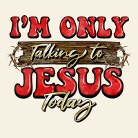 I'm Only Talking To Jesus Today Christmas Vintage Tee | Teevron