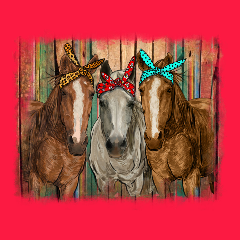 Horses With Bandanas Zipper Hoodie by RanaPortraitStore | Teevron