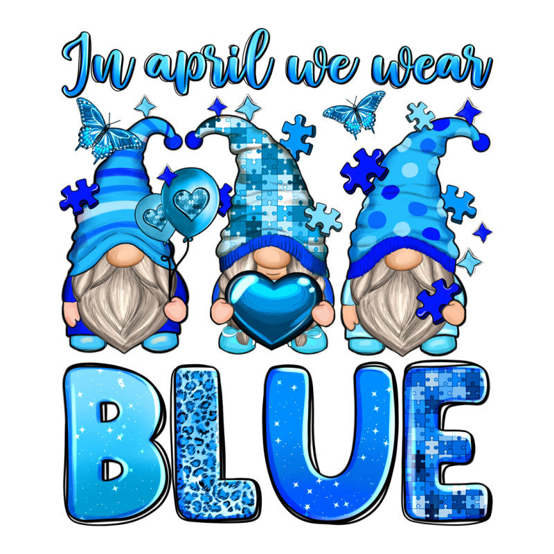 In April We Wear Blue Autism Gnomes Zipper Hoodie by Zillion Design Studio | Teevron