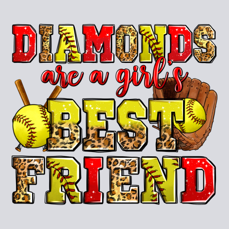 Diamonds Are A Girl's Best Friend Softball Zipper Hoodie by Zillion Design Studio | Teevron