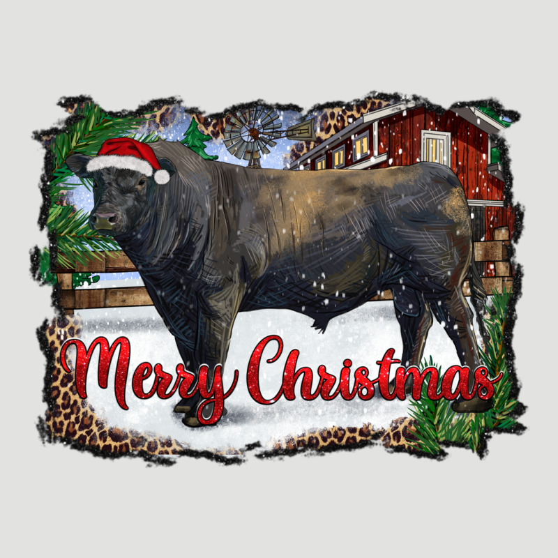 Merry Christmas Black Angus Bull And Farm Classic Tee by RanaPortraitStore | Teevron