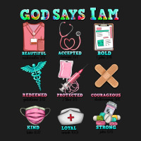 Nurse God Says I Am  Nurse Elements Heavyweight Hoodie | Teevron