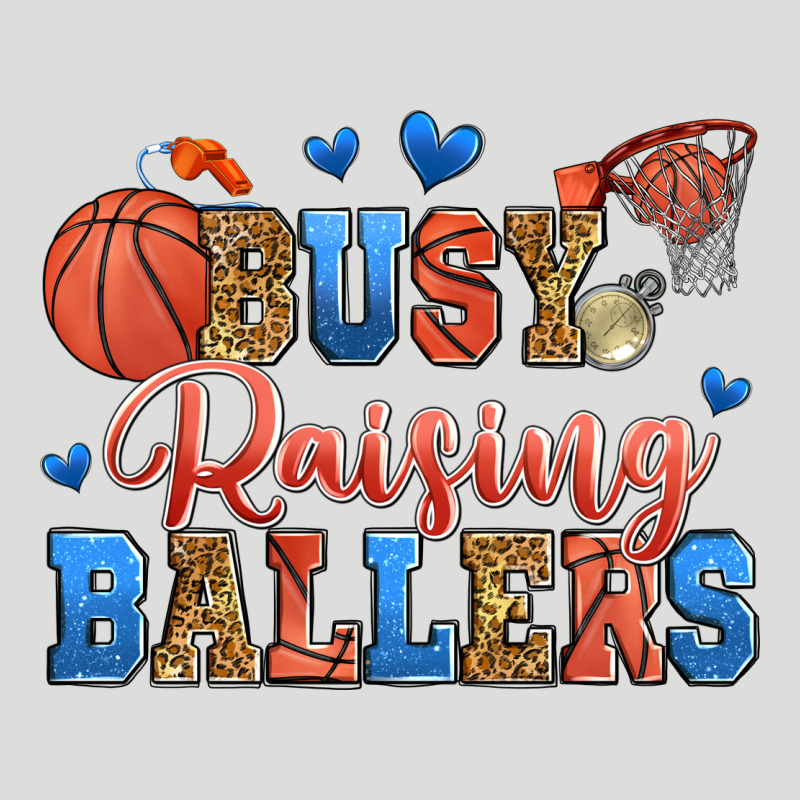 Busy Raising Ballers Basketball Zipper Hoodie by Zillion Design Studio | Teevron