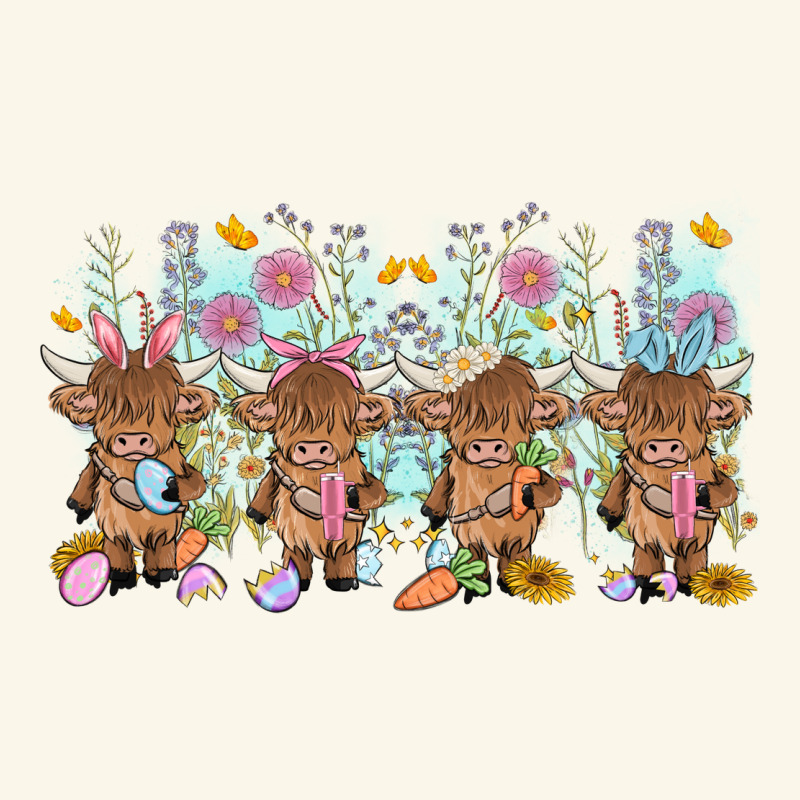 Easter Day Baby Highland Cow Premium Hoodie by MaliasSmallBusiness | Teevron