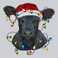 Christmas Baby Black Angus Calf With Lights Classic Tee | Teevron
