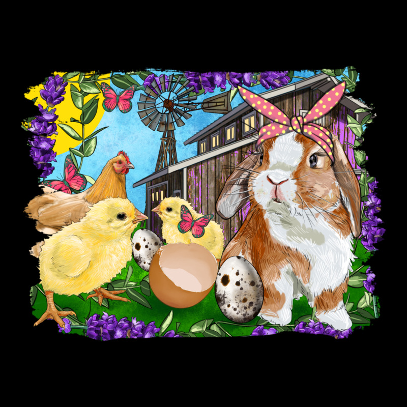Easter Farm Chicks And Bunny Long Sleeve Tee by RanaPortraitStore | Teevron